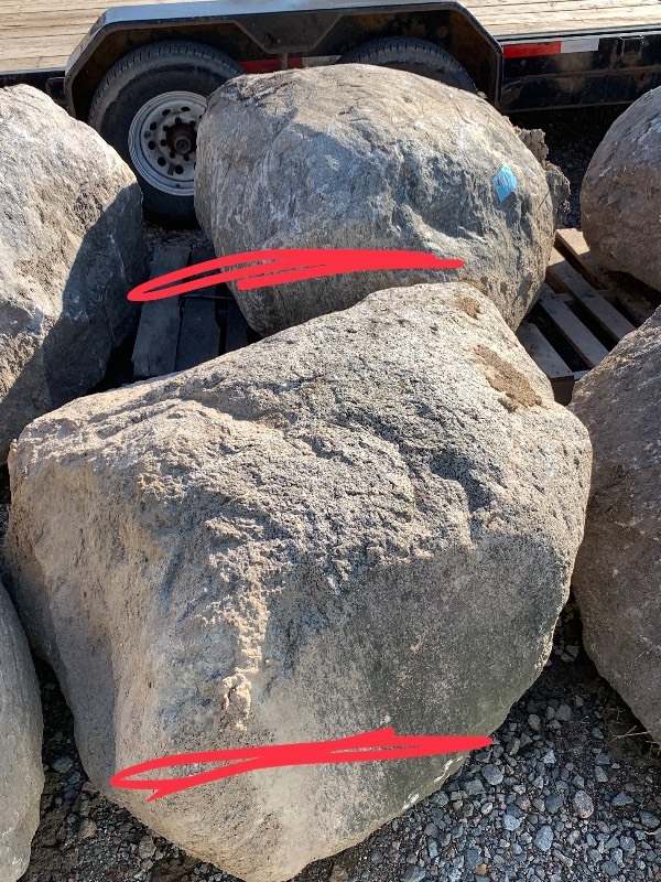 Lot Of (2) Landscape Boulders