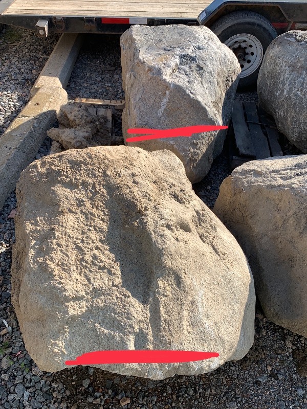 Lot Of (2) Landscape Boulders