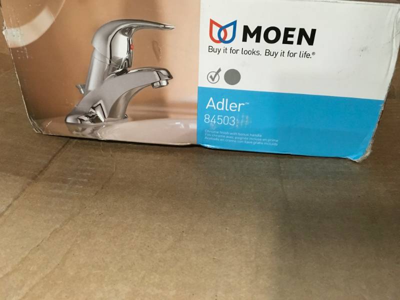 Moen Adler Chrome Single Handle Bathroom Faucet With Drain