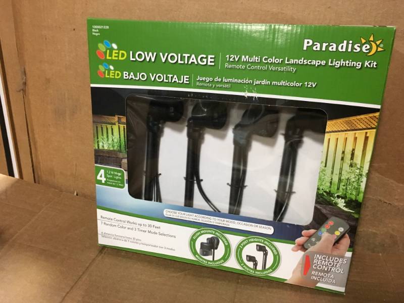 lot 33 image: Multi Color LED Nano Spot Light (4-Pack) not used