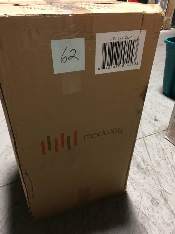 lot 62 image: Modway Casper Acrylic Counter Stool - Clear not used