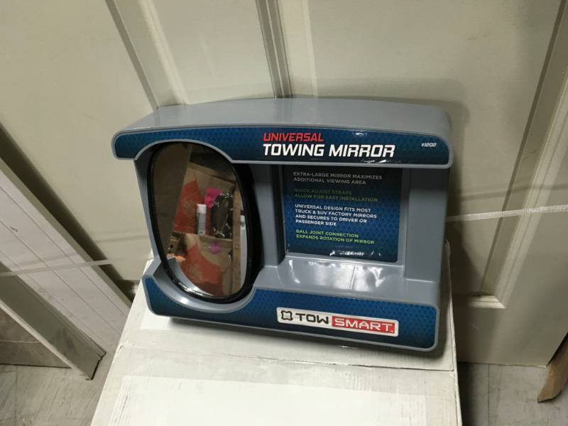 lot 35 image: TowSmart Heavy Duty Clip-On Towing Mirror not used