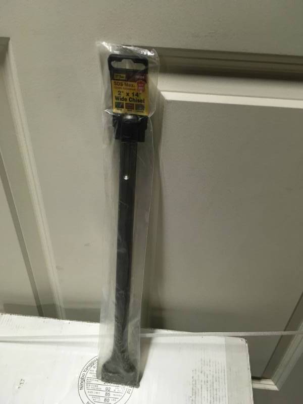 lot 36 image: 2 in. x 14 in. SDS Max Wide Chisel, Chrome Molybdenum Steel in good condition