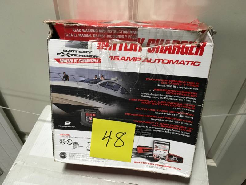 lot 48 image: Schumacher 15 Amp Battery Charger in good condition