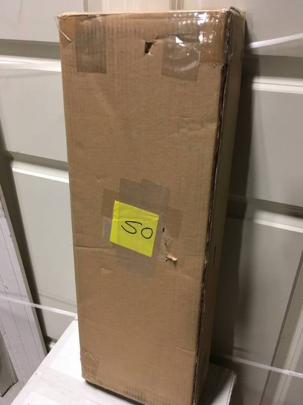 lot 50 image: 8 in. D x 24 in. L x 1-34 in. H Espresso Floating Shelf in good condition