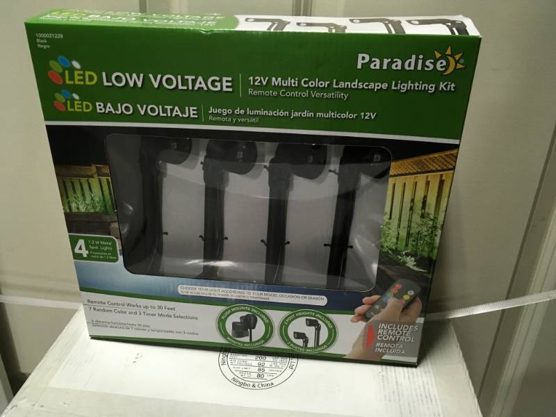 lot 60 image: Multi Color LED Nano Spot Light (4-Pack) not used