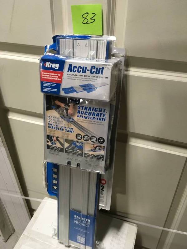 lot 83 image: Kreg 48 in. Accu-Cut Aluminum Circular Saw Track in good condition