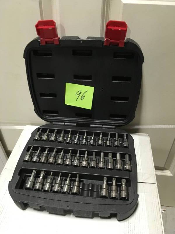 lot 96 image: Husky 38 in. Drive Master Bit Socket Set (37-Piece) MISSING PCS