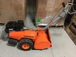 lot 117 image: YARDMAX 18 in. 208cc Dual Rotating Rear Tine Tiller Briggs and Stratton in good conditions