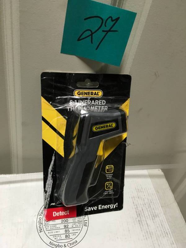 lot 27 image: General Tools Mini Infrared Thermometer IRT205 in good condition