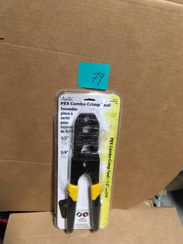 lot 79 image: Apollo 12 in. and 34 in. PEX Crimp Tool  in good condition
