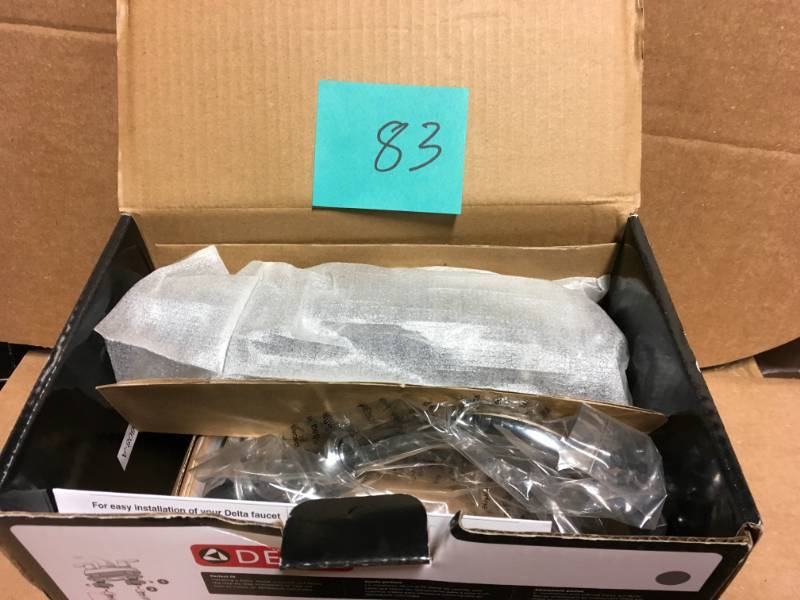 lot 83 image: Delta Southlake 4 in. Centerset 2-Handle Bathroom Faucet in Chrome  in good condition