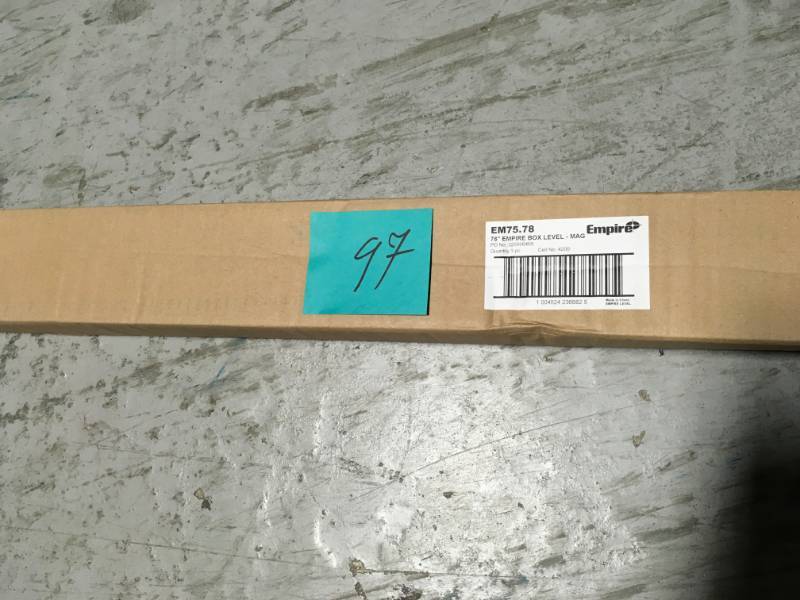lot 97 image: Empire True Blue Magnetic Box Level EM75 not used