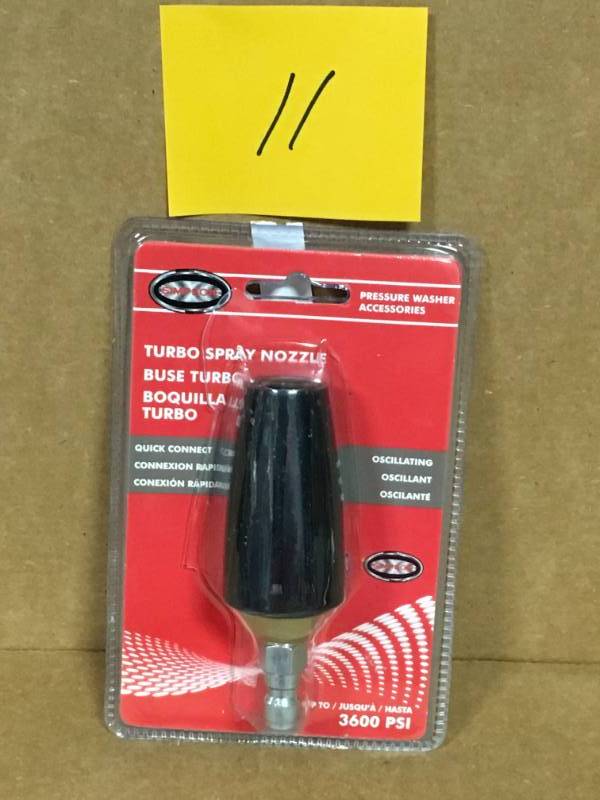 lot 11 image: Simpson 3,600 PSI Turbo Nozzle  in good condition