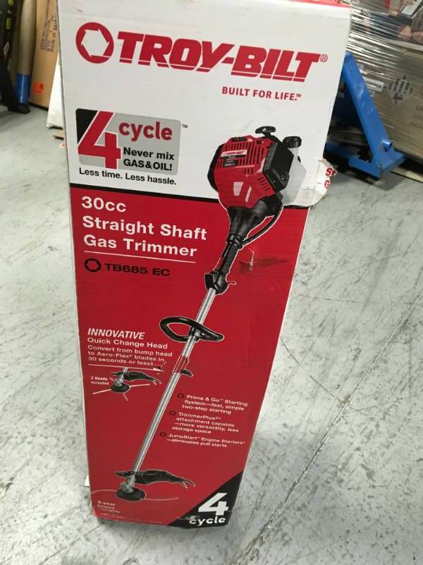lot 44 image: Mtd Southwest TB685EC String Trimmer, Click-N Trim Bump Head, Straight Shaft, 3 in good condition