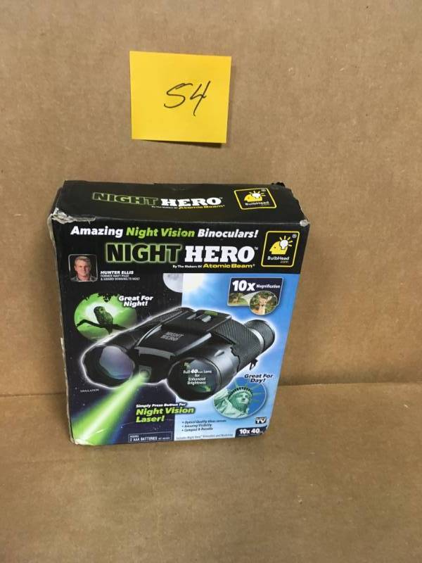 lot 54 image: Night Vision 10x Binoculars in good condition