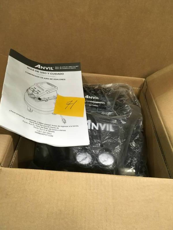 lot 71 image: ANVIL 2G Pancake Air Compressor in good condition