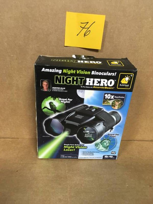 lot 76 image: Night Vision 10x Binoculars in good condition