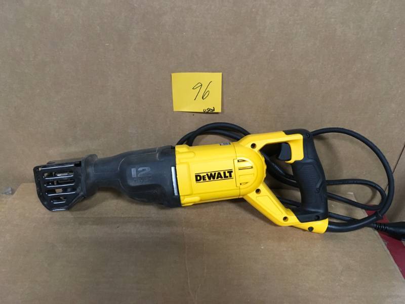 lot 96 image: DEWALT 12-Amp Corded Reciprocating Saw in good condition