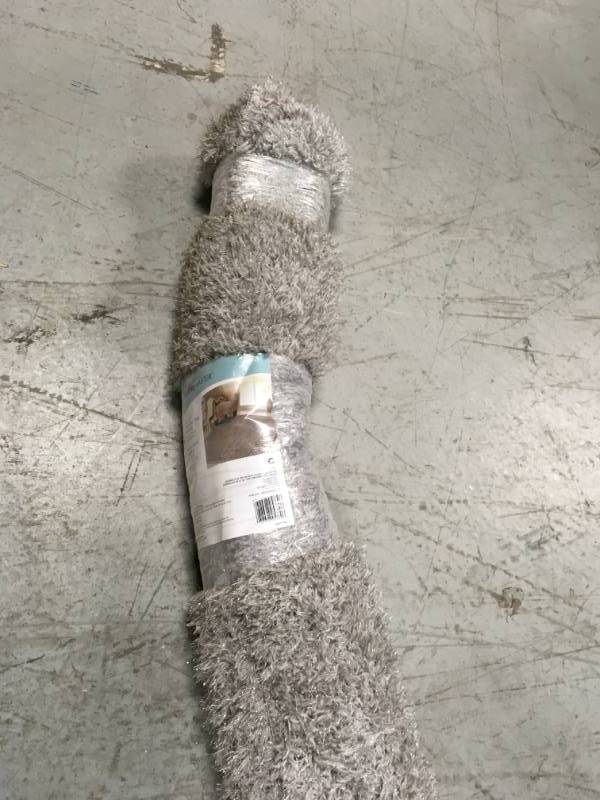 lot 97 image: TrafficMASTER Chrome Shag 5 ft. x 7 ft. Area Rug not used