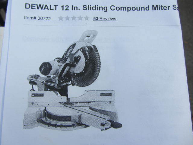 lot 4 image: Delta Miter Saw & Rolling Stand