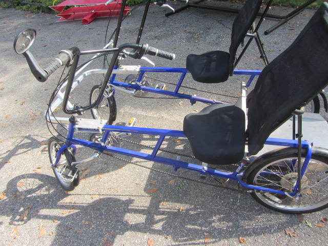 lot 7 image: Recumbent Bicycle for Two