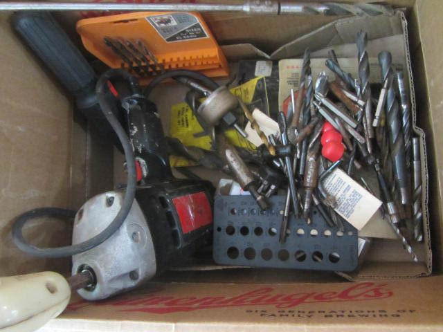 lot 42 image: Electric Drill, Angle Attach., Bits
