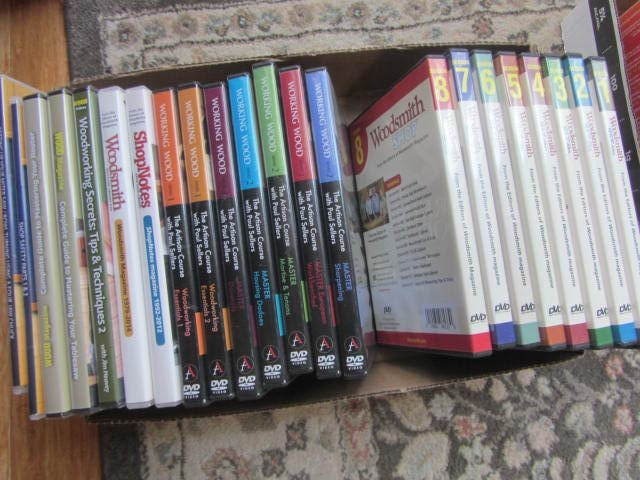 lot 84 image: DVDs on Woodworking