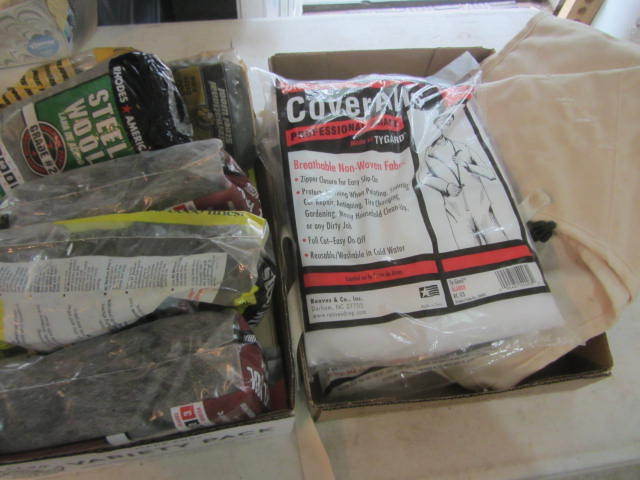 lot 117 image: Apron, Coveralls, Steel Wool