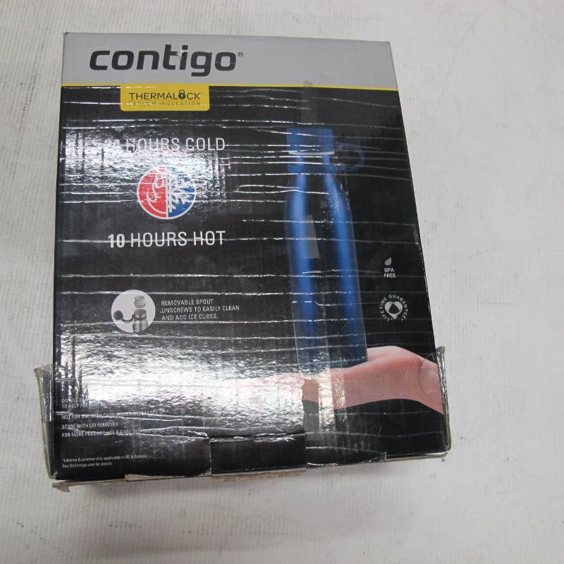 lot 50 image: Contigo Thermalock Stainless Steel 20 oz Water Bottle 2 Pack