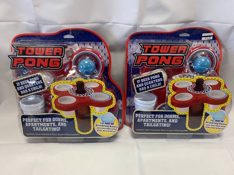 lot 12 image: Tower Beer Pong Set of 2 New