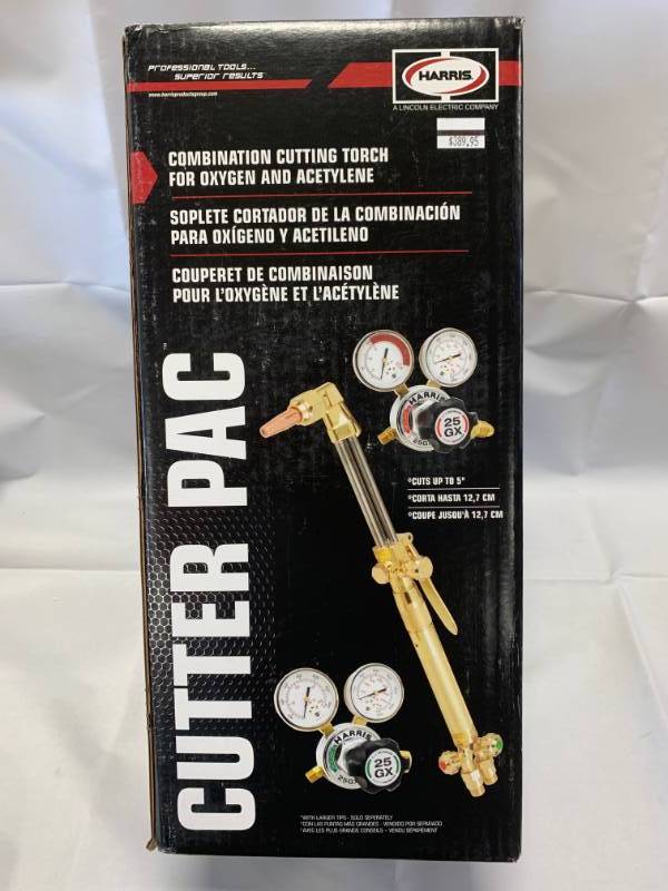 lot 34 image: NEW Harris by Lincoln Combo Cutting Torch Kit $495 Retail