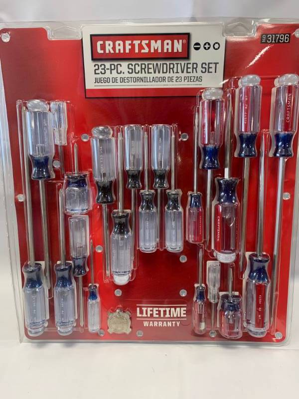 lot 55 image: New Craftsman 23pc Screwdriver Set