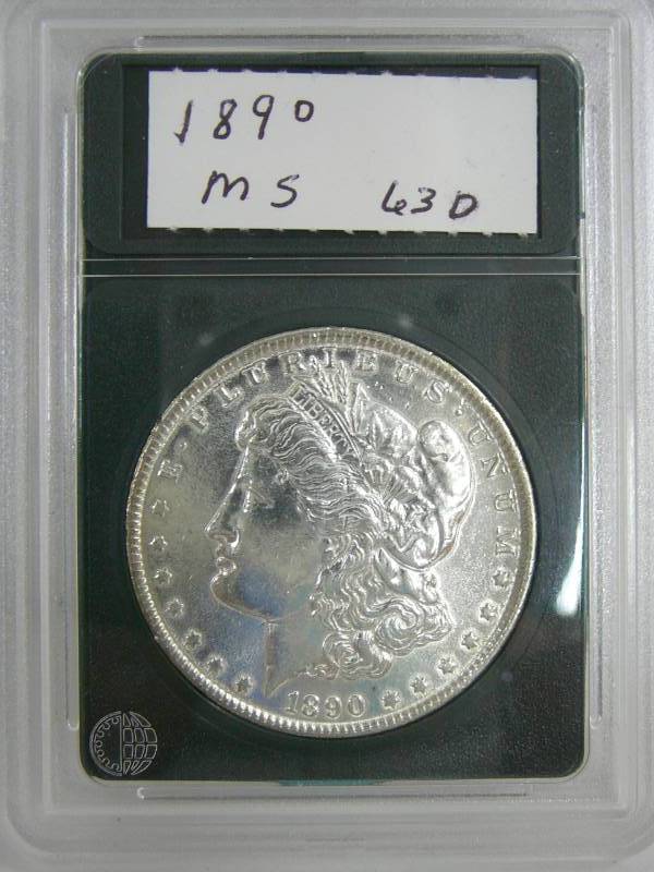 1890 o Morgan Silver Dollar