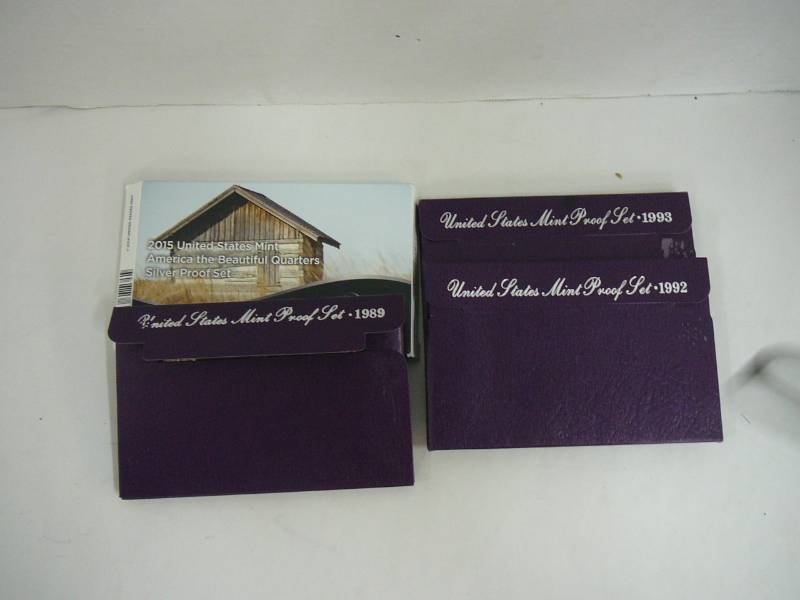 1989,1992,1993,2015 United States Proof Set
