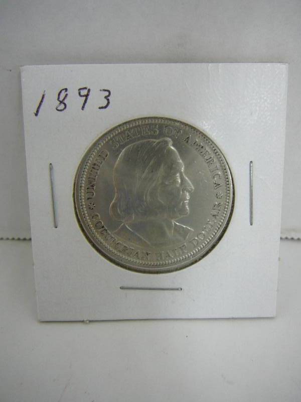 1893 Worlds Columbian Exposition Chicago -Half Dollar Silver