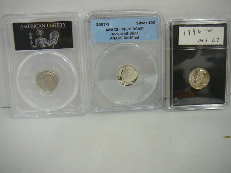 3- Roosevelt Dimes  1-1st day of Issue
