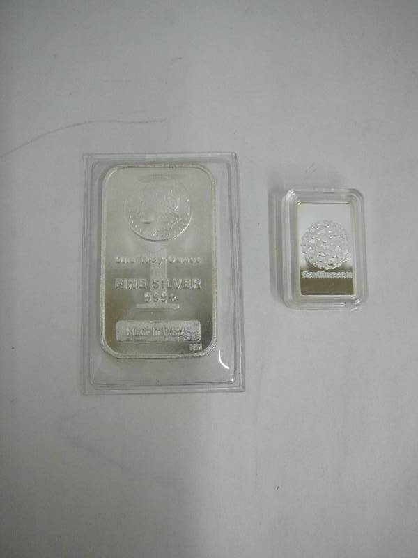 1- Troy ounce .999 Fine Silver & 14 Troy Ounce