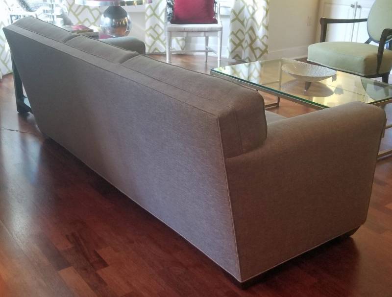 lot 4 image: RJones Gray 3 Cushion Couch