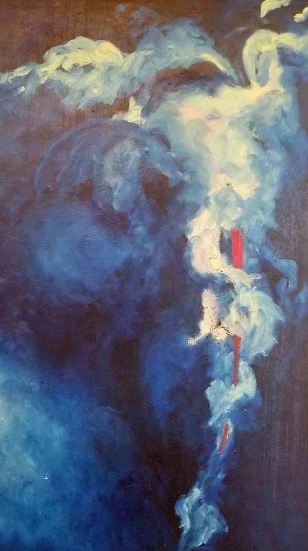 lot 5 image: Dynamic Dede Magnuson Signed Original Oil Painting on Canvas Go