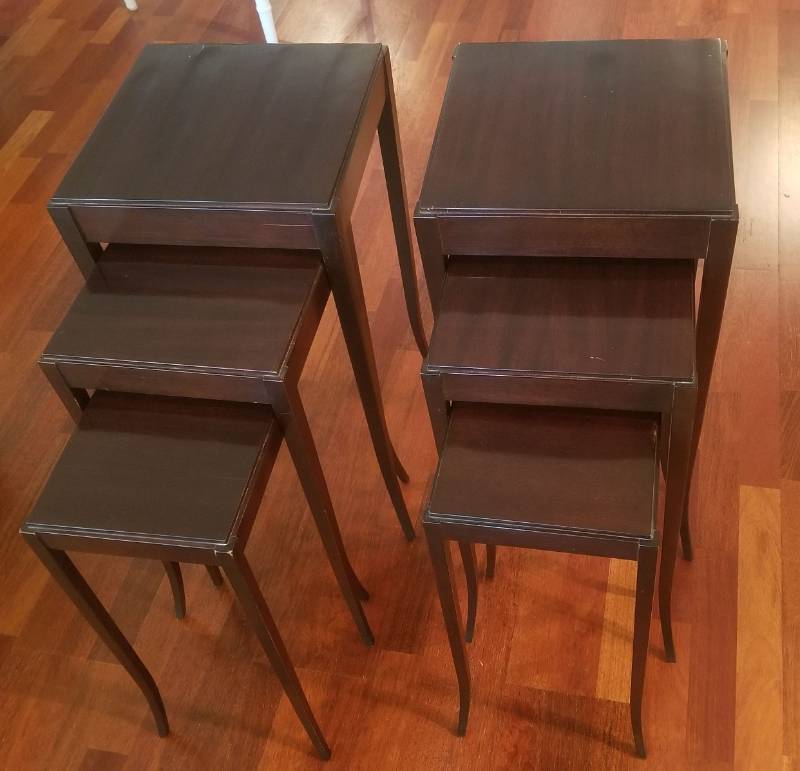 lot 9 image: Baker Nesting Tables from the Barbara Barry Collection, 2 of 2
