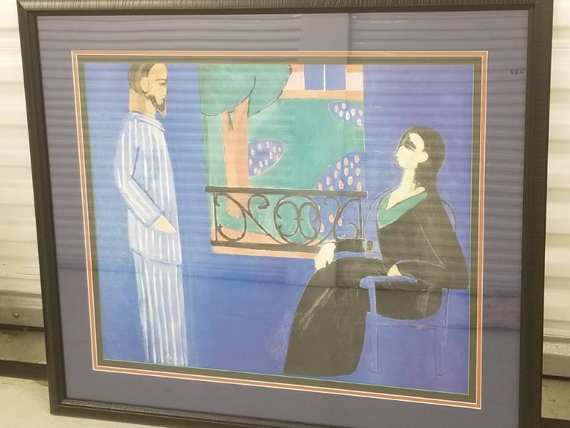 lot 50 image: Framed Poster of Couple by Henri Matisse
