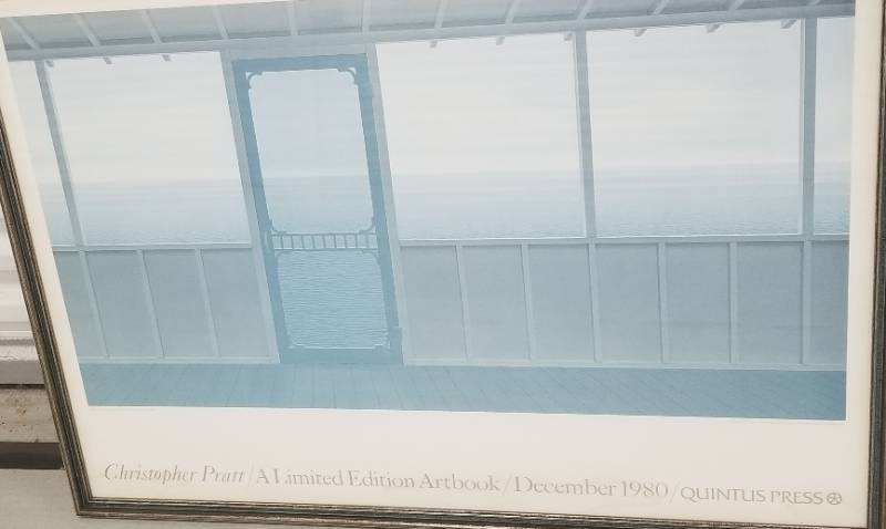 lot 49 image: Framed Christopher Pratt Poster Cottage Interior