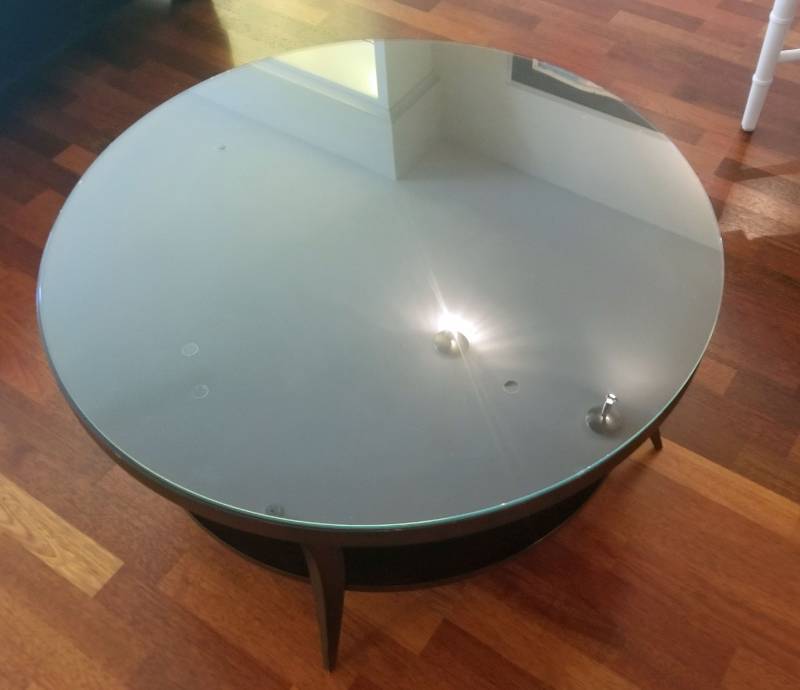 lot 24 image: HBF Mahogany Trestle Coffee Table