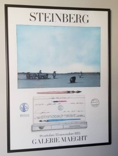 lot 44 image: Poster Steinberg Galerie Maeght from 1973