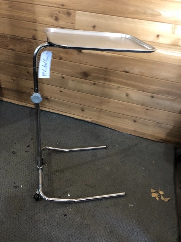 lot 52 image: Mayo Stand With Wheels - Excellent Condition 