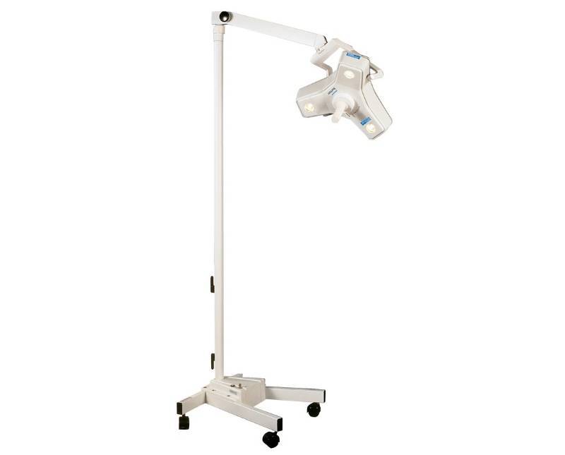 lot 56 image: MSRP $2000 Philips-Burton Flexible Arm Lift Outpatient II Procedure Light On Mobile Stand - OPII - Great Working Condition