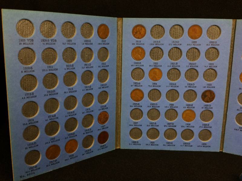 Lincoln Wheat Cent Collection 1909 and On