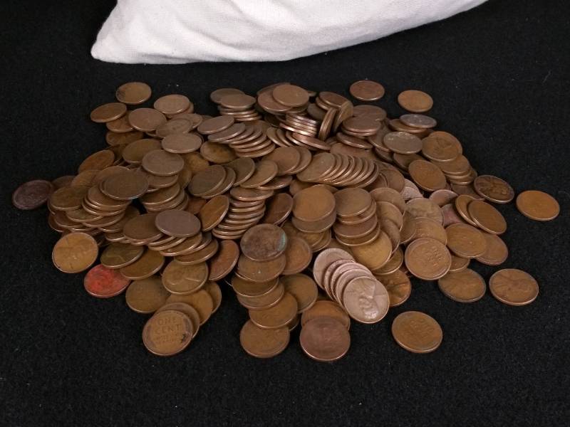 46.3 Pounds of Unsorted Wheat Cents