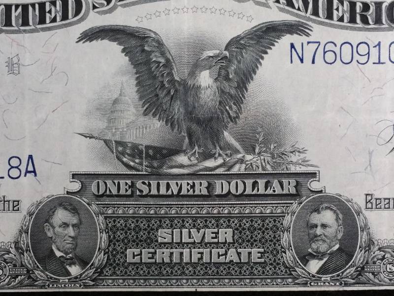 1899 $1 Black Eagle Silver Certificate - Higher Grade